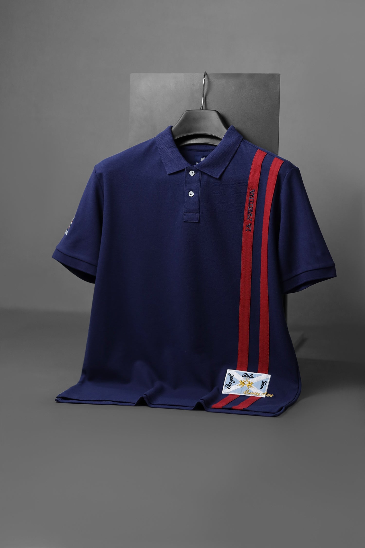 PreviousNext 30% off LA Mrtin Side Striped Style Men's Polo Shirt