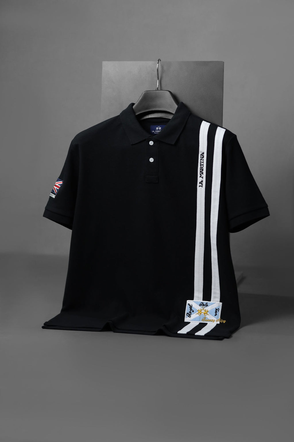 PreviousNext 30% off LA Mrtin Side Striped Style Men's Polo Shirt