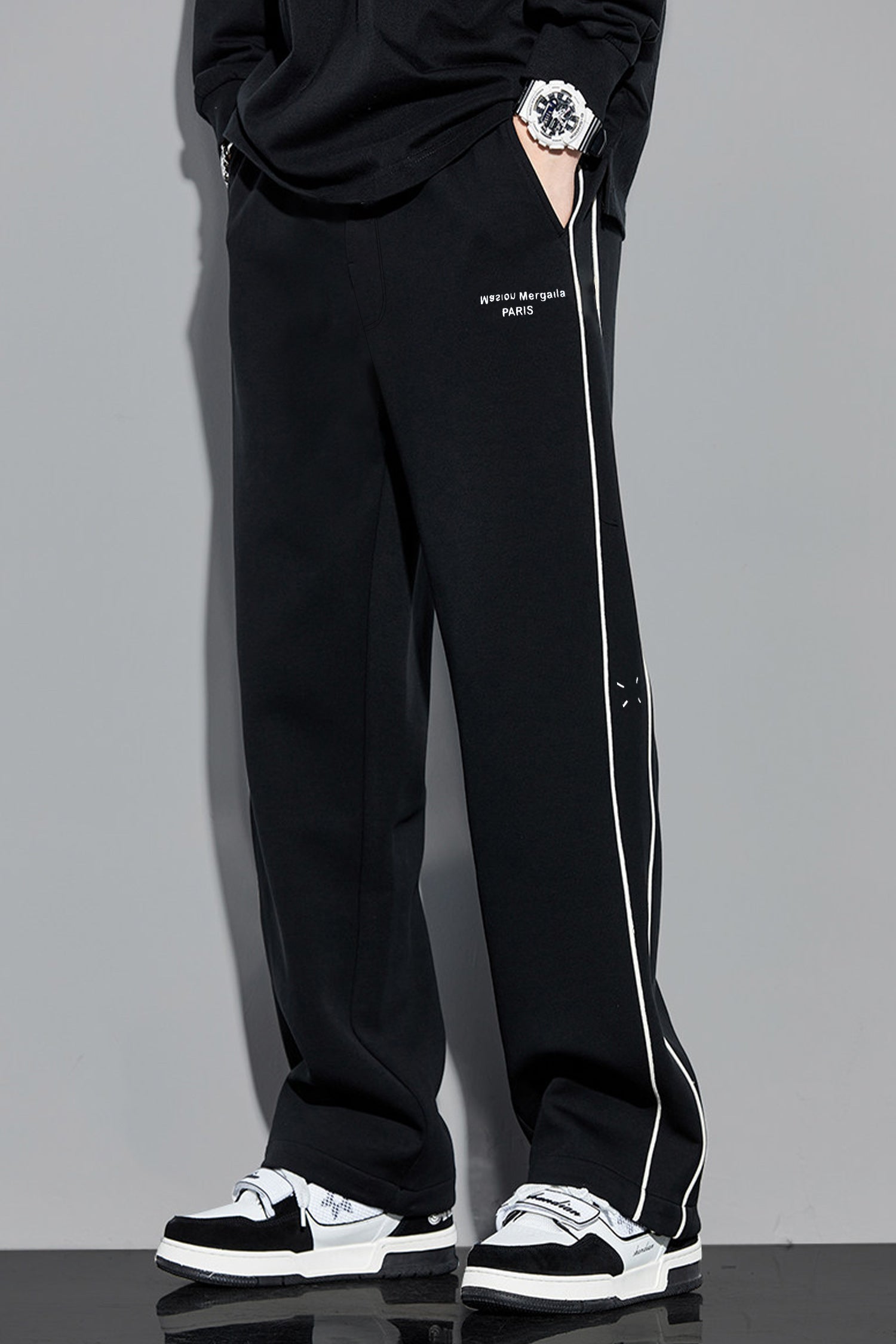 Piping Detailing Loose Bottom Trouser