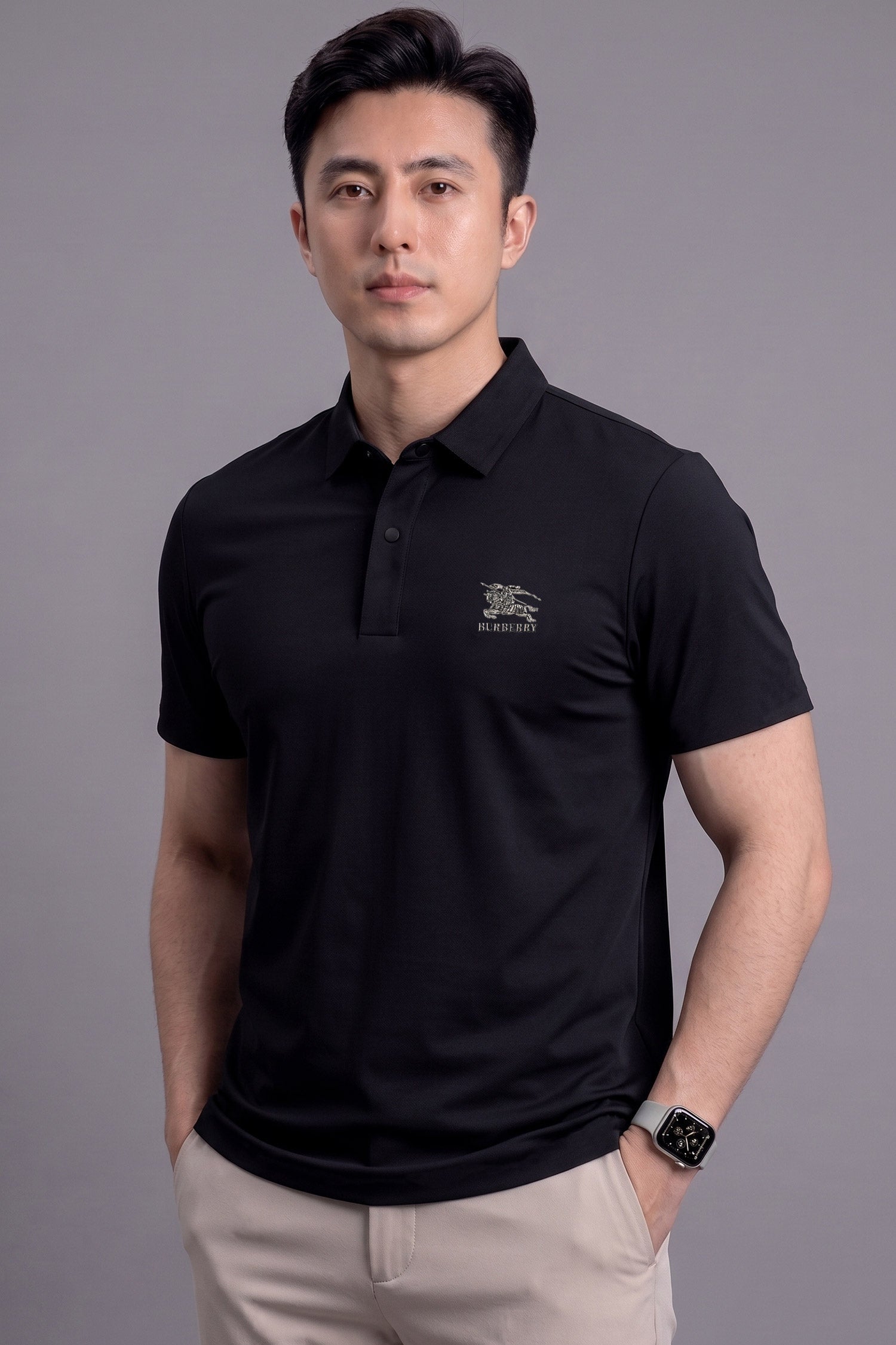 PreviousNext 30% off Burbry Modern Fit Performance Imp Dry-Fit Polo