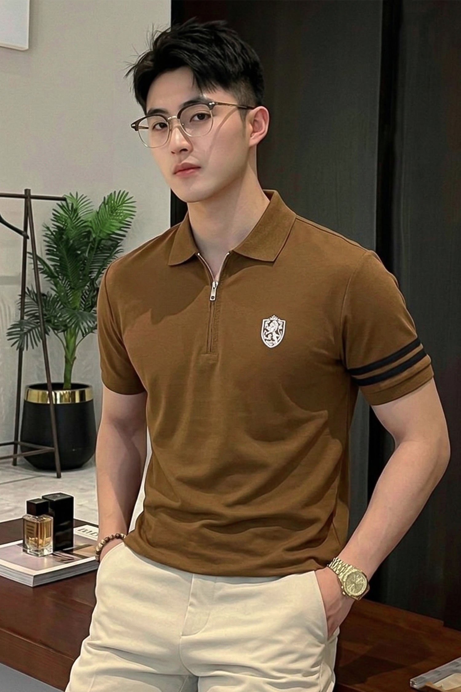 Previous Next  Skip to product information PreviousNext 30% off Men's Signature Seam Polo T-Shirt