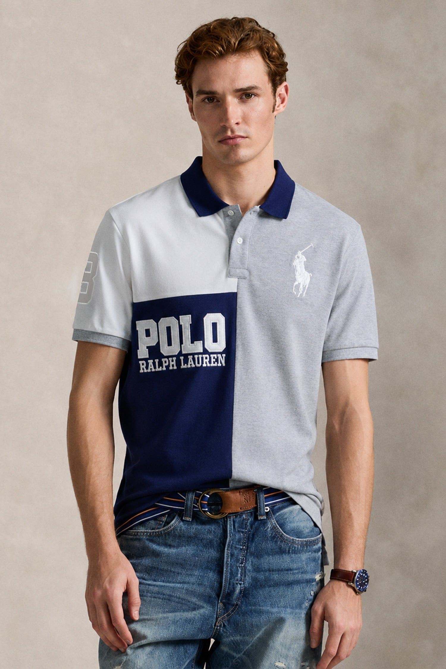 Previous Next  Skip to product information PreviousNext 30% off Plo Rph Classic Fit Multi-Colour Men's Polo Shirt