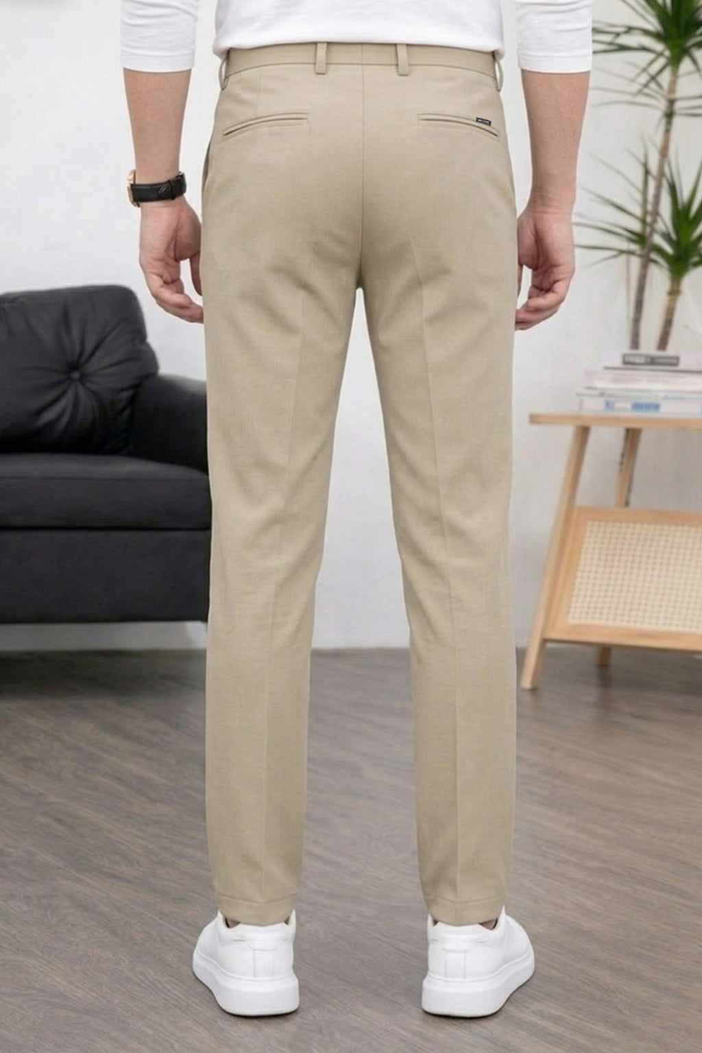 Skip to product information PreviousNext 50% off Regular & Tailored Formal Slim Fit Cotton Pant