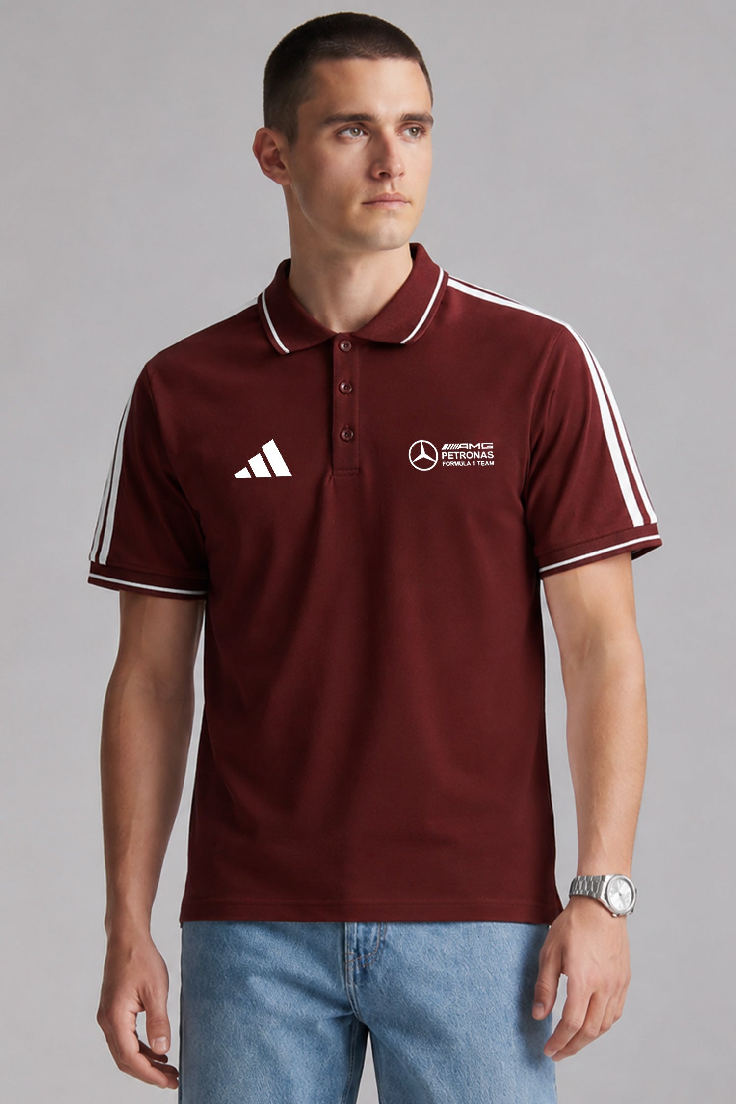 Adds x Mercds F1 Series Men's Imp Polo Shirt