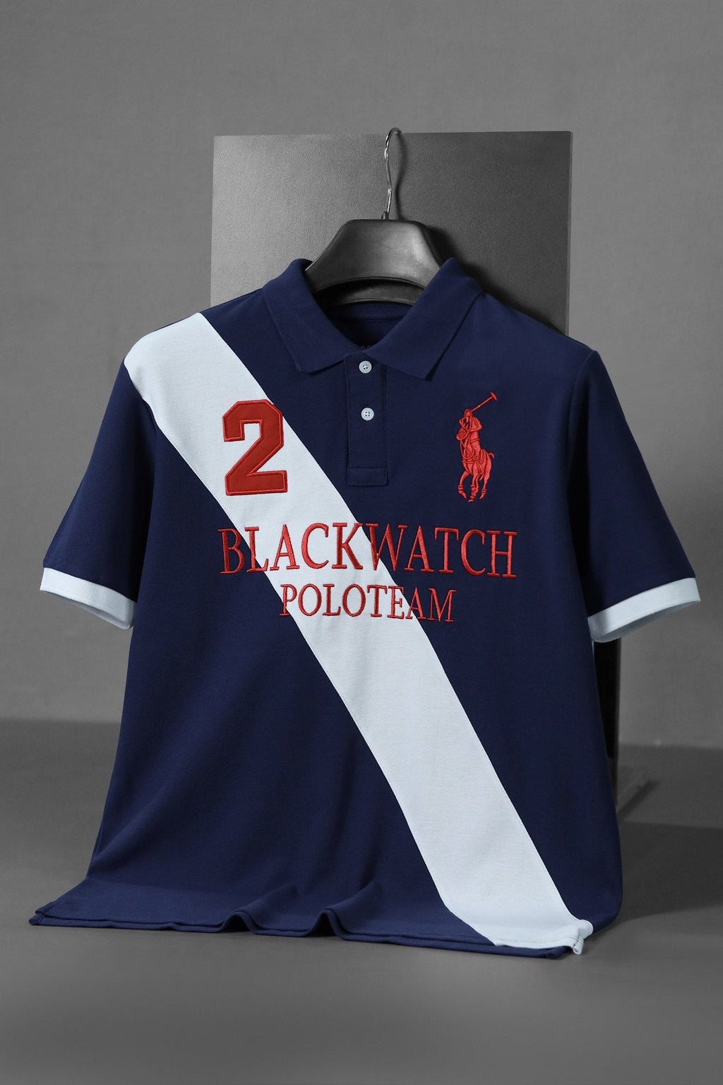 Plo Rph Lren Prominent Diagonal Stripe Men's Polo Shirt