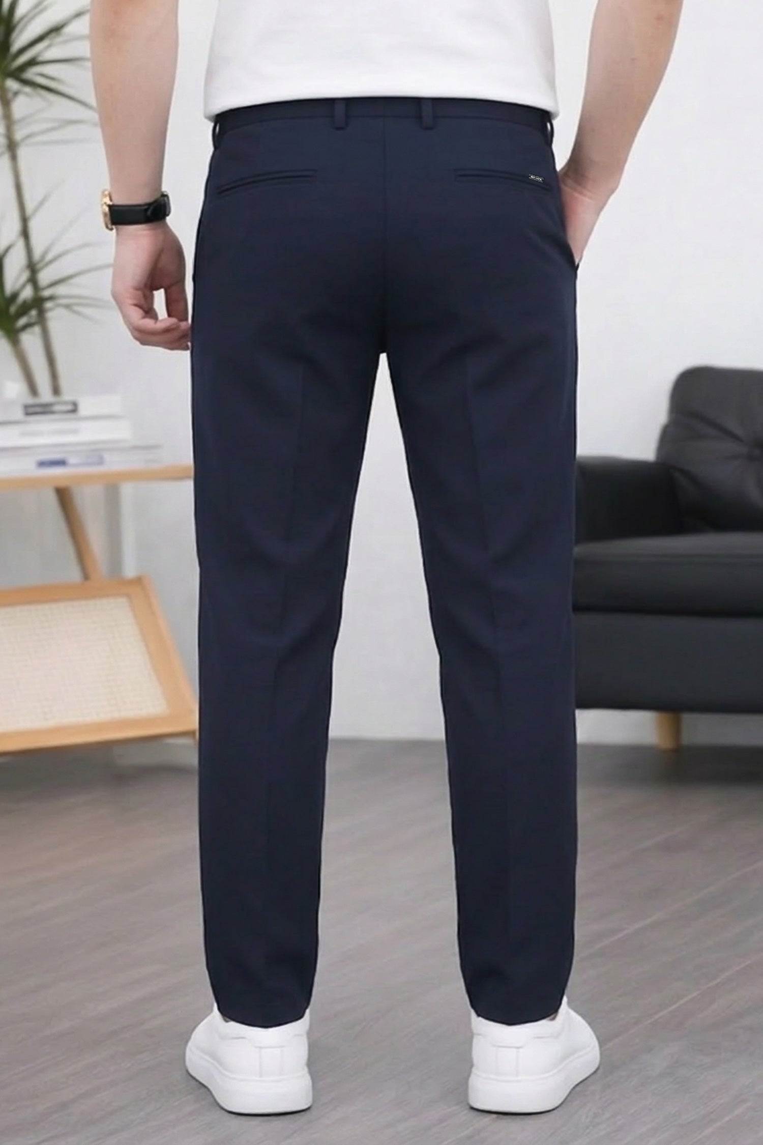 Skip to product information PreviousNext 50% off Regular & Tailored Formal Slim Fit Cotton Pant