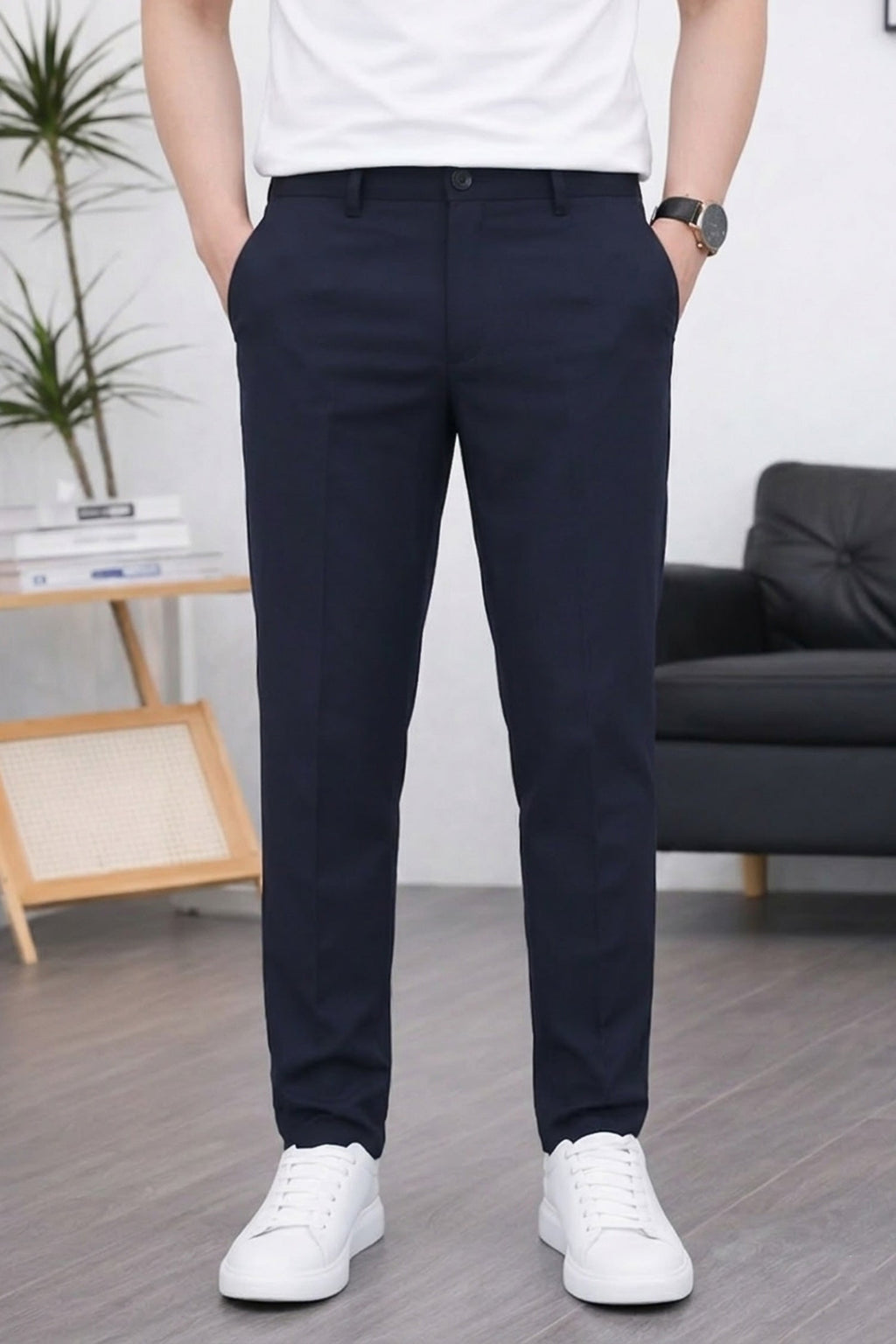 Skip to product information PreviousNext 50% off Regular & Tailored Formal Slim Fit Cotton Pant