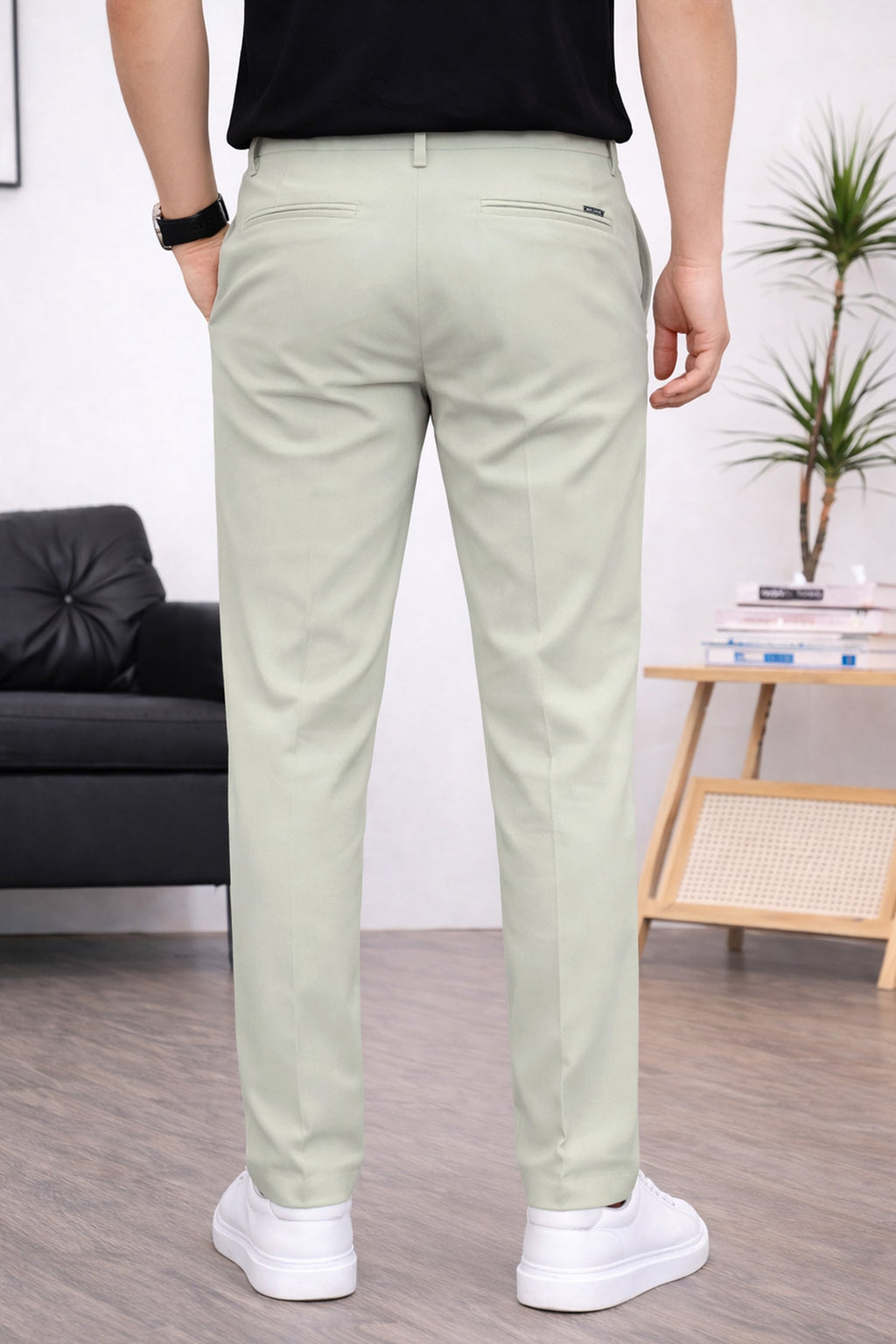 Skip to product information PreviousNext 50% off Regular & Tailored Formal Slim Fit Cotton Pant