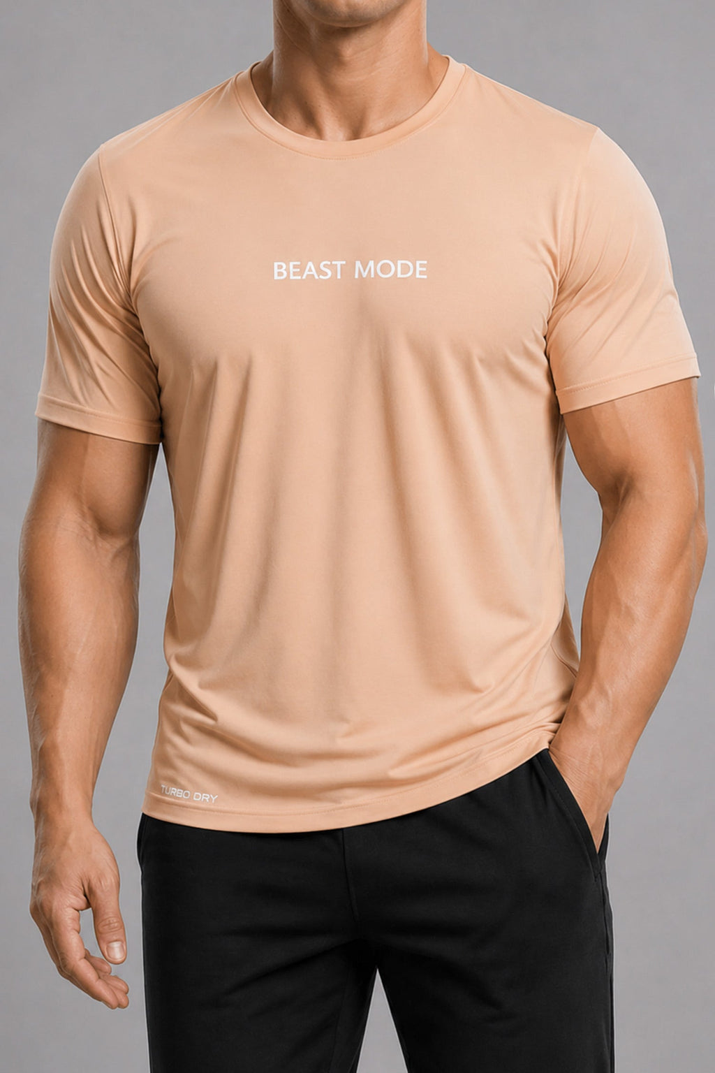 Previous Next  Skip to product information PreviousNext 30% off Turbo Gym Apparel Beast Mode Dry-Fit Tee