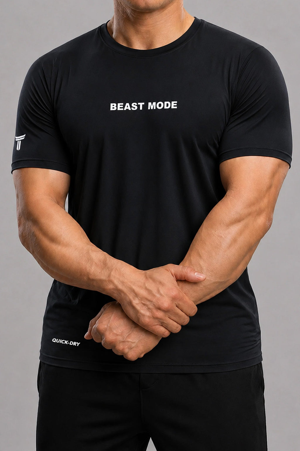 Previous Next  Skip to product information PreviousNext 30% off Turbo Gym Apparel Beast Mode Dry-Fit Tee