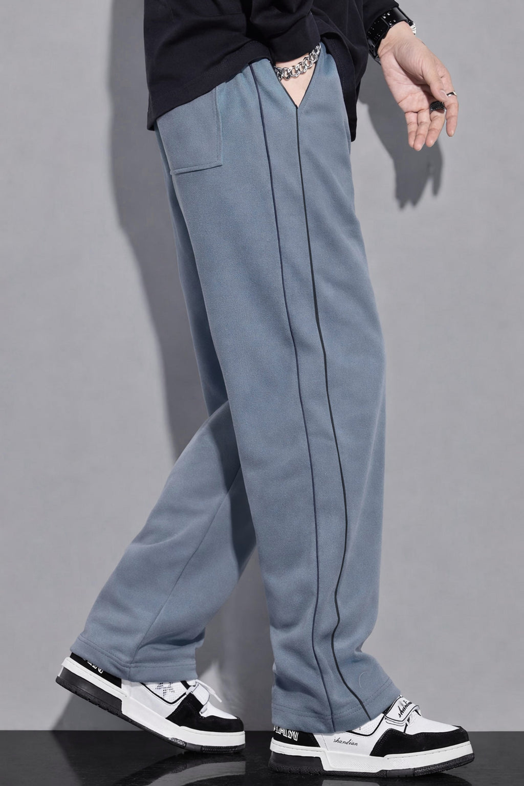 Piping Detailing Loose Bottom Trouser