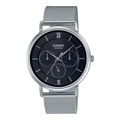 Black Dial Stainless Steel Analog Men's Watch